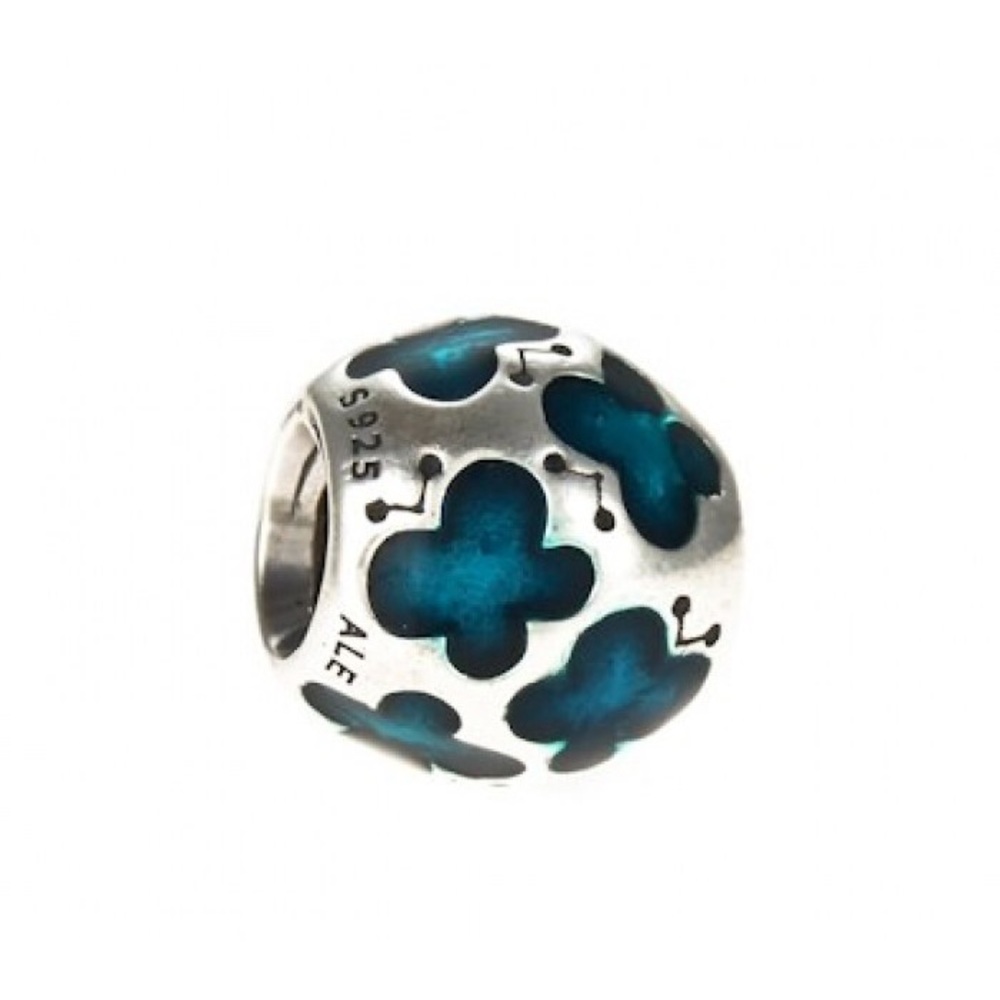 Pandora Teal Enamel Butterfly Charm - DISCONTINUED